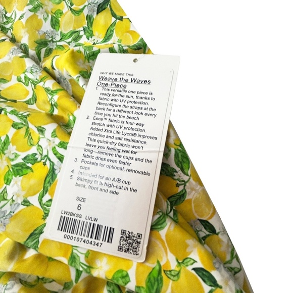 lululemon Weave the Waves One-piece swimsuit Strappy Lemons Adjustable Straps - Picture 9 of 13